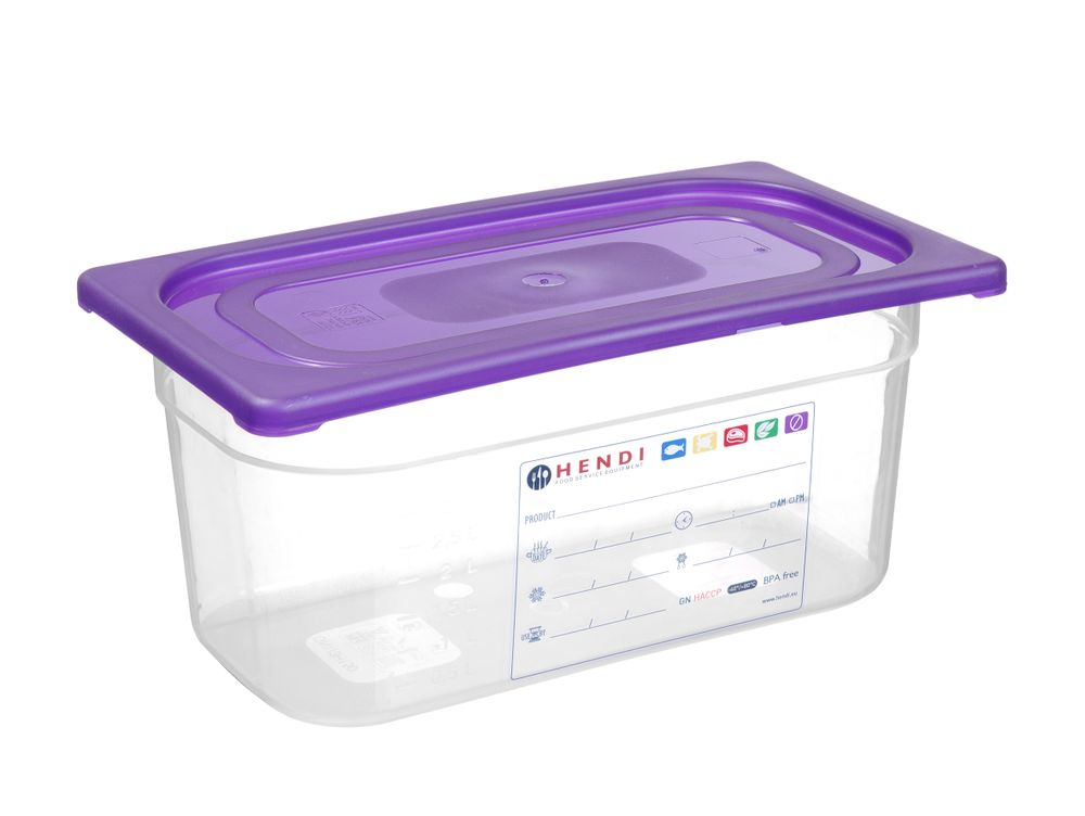 Coperchio Gastronorm porpora HENDI - GN GN 1/6 | HE881743