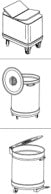 INOX BIM TF.2 – illustrazione rappresentativa della serie Tramogge e pattumiere
