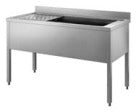 Lavatoio su gambe tuttavasca completo di griglia scorr mm.1500x700x850/900 h. INOX BIM, codice LV.15. Immagine rappresentativa della serie; fare riferimento alla descrizione del modello.
