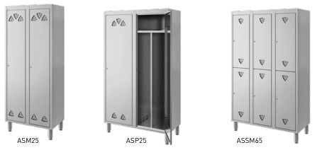 INOX BIM ASM15 – illustrazione rappresentativa della serie Armadietti spogliatoio inox