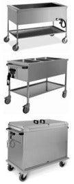 Carrello termico capac.3x1/1 GN a 3 temperature mm.1210x610x850 h. INOX BIM, codice CT.850. Immagine rappresentativa della serie; fare riferimento alla descrizione del modello.