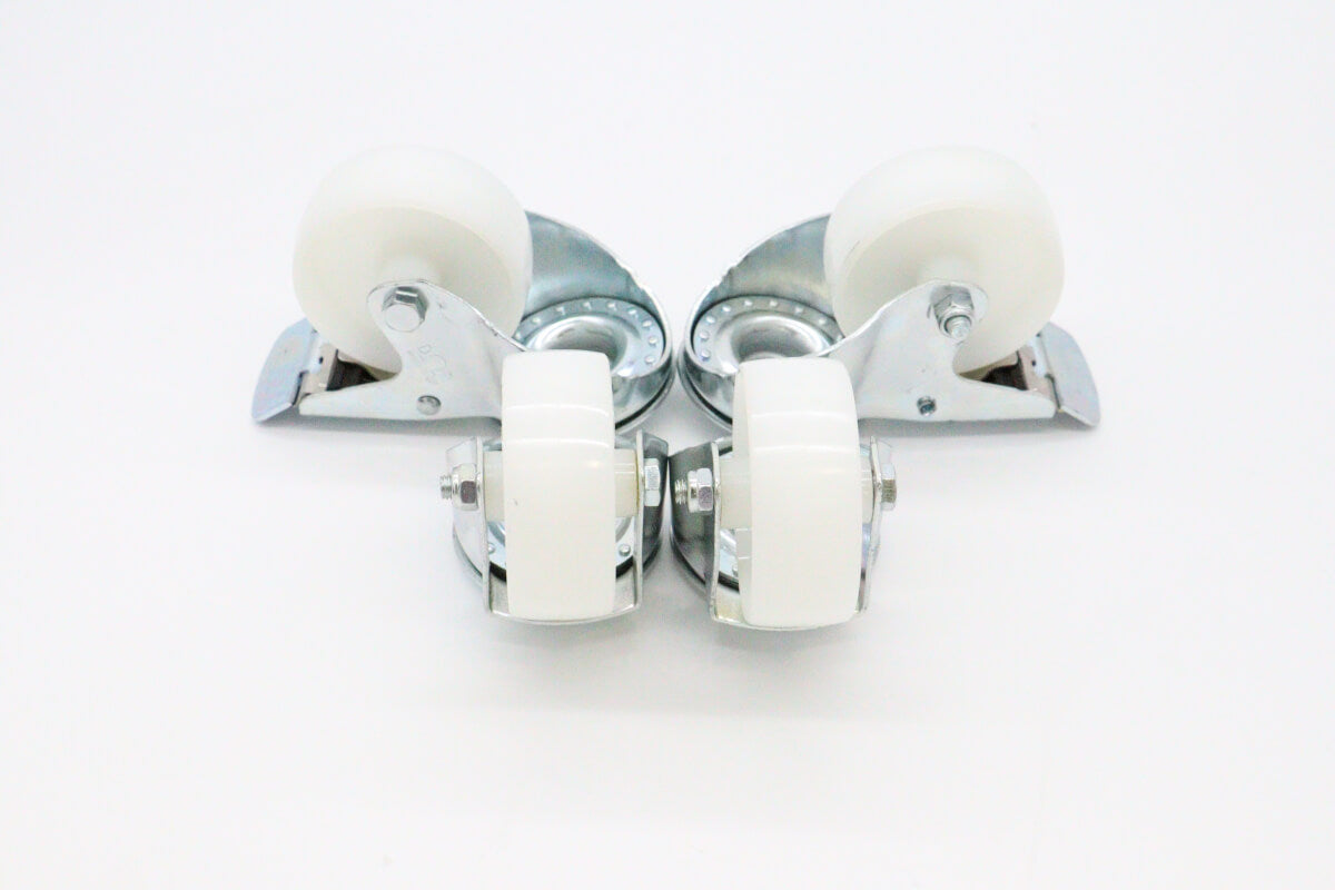 Wheels set for Table Steamer - 2 with brackes - 4.3 Inch / 11 cm – MAXIMA 08560108