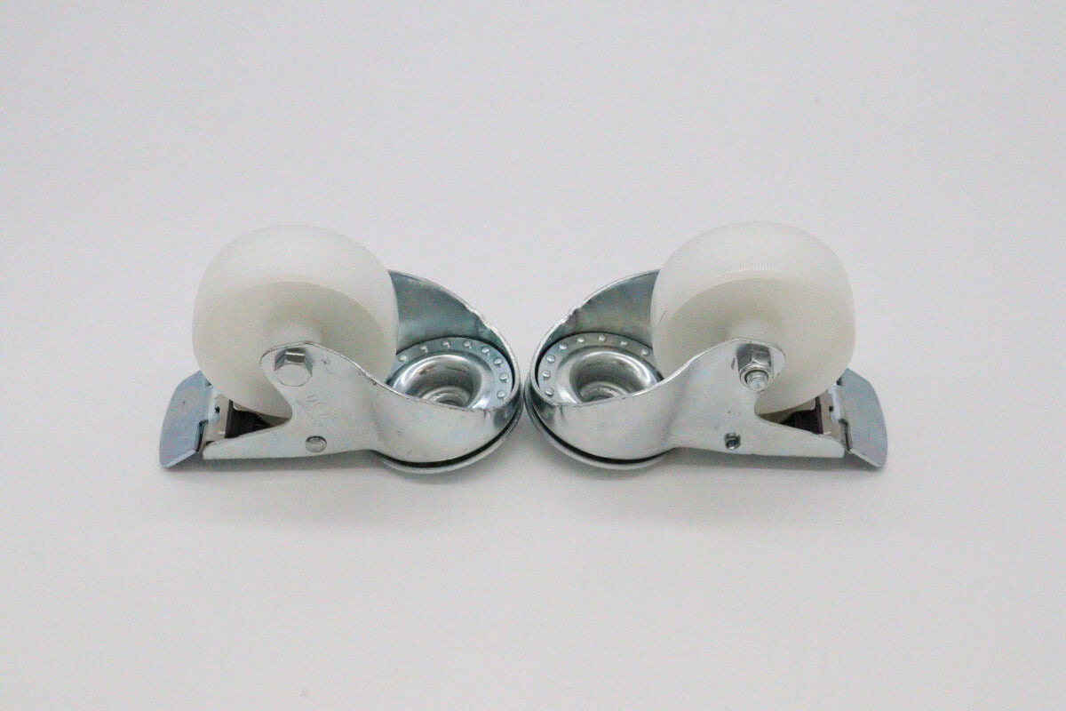 Wheels set for Table Steamer - 2 with brackes - 4.3 Inch / 11 cm – MAXIMA 08560108 – dettaglio 2