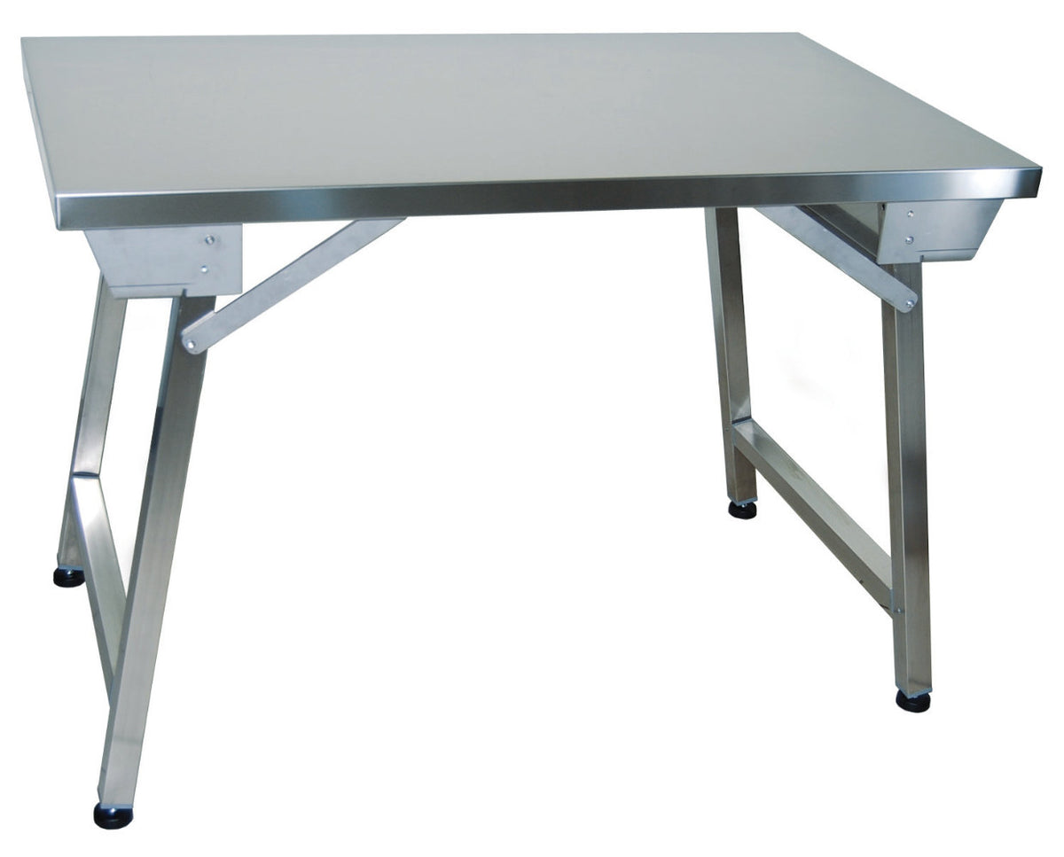 Tavolo su gambe pieghevoli mm. 1800x700x850 h – INOX BIM TVP.18