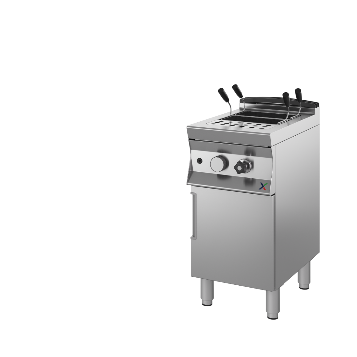 Cuocipasta a Gas Professionale 40 Litri Armadiato 9CCPG1 in Acciaio Inox