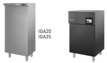 Armadio igienizzante 1 anta 700 lt con ozono mm. 720x800x2020 h. INOX BIM, codice IGA70. Immagine rappresentativa della serie; fare riferimento alla descrizione del modello.