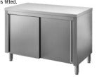 Immagine illustrativa di serie: tavolo armadiato INOX BIM TVT2.8.20TE. Configurazione da verificare.