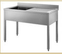 Immagine illustrativa di serie: lavatoio 2 vasche INOX BIM 439.24. Configurazione da verificare.