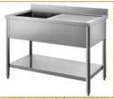 Immagine illustrativa di serie: lavatoio 2 vasche INOX BIM 4189.24. Configurazione da verificare.