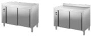 Immagine illustrativa di serie: tavolo armadiato caldo INOX BIM 161.20K. Configurazione da verificare.