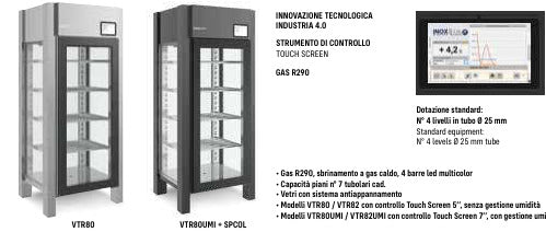 Immagine illustrativa di serie: armadio climatico con umidità INOX BIM VTR82UMI. Configurazione da verificare.