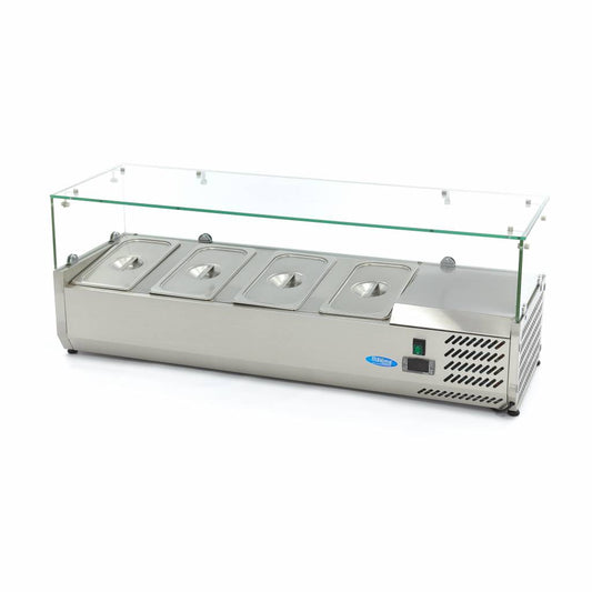 Vetrina Refrigerata Portacondimenti - 120cm - adatto a 4 x 1/3 GN – MAXIMA 09400320
