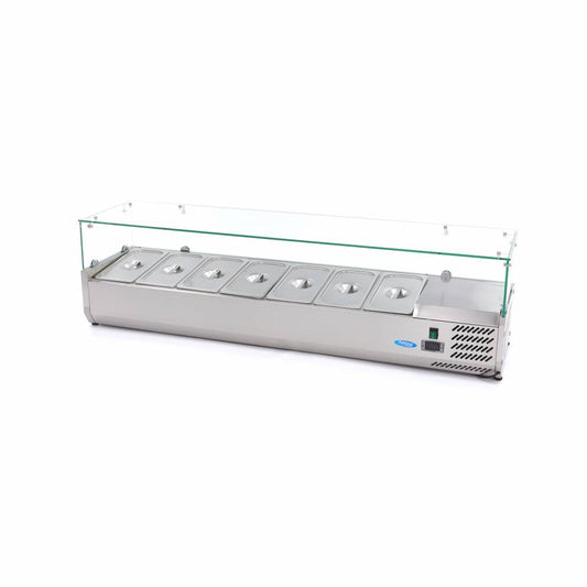 Vetrina Refrigerata Portacondimenti - 160cm - adatto a 7 x 1/3 GN – MAXIMA 09400329