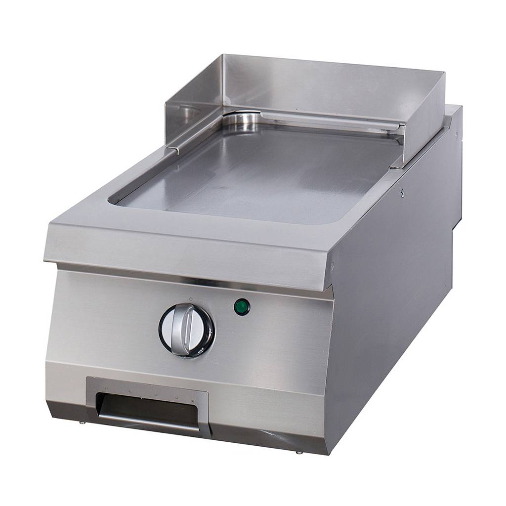 Heavy Duty Piastra - Cromo Liscio - Unità Singola - Profondità 70cm - Elettrico – MAXIMA 09396007