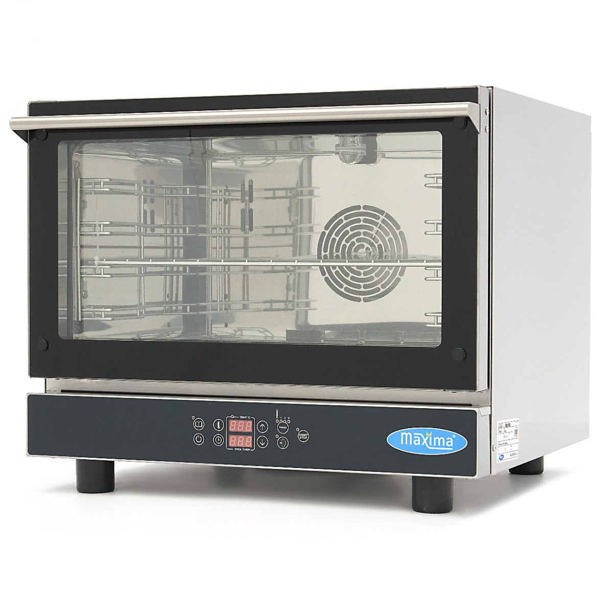 Forno a Vapore Combinato - adatto a 4 Teglie (1/1 GN / 60 x 40 cm) - Display Digitale - 400V – MAXIMA 08500203