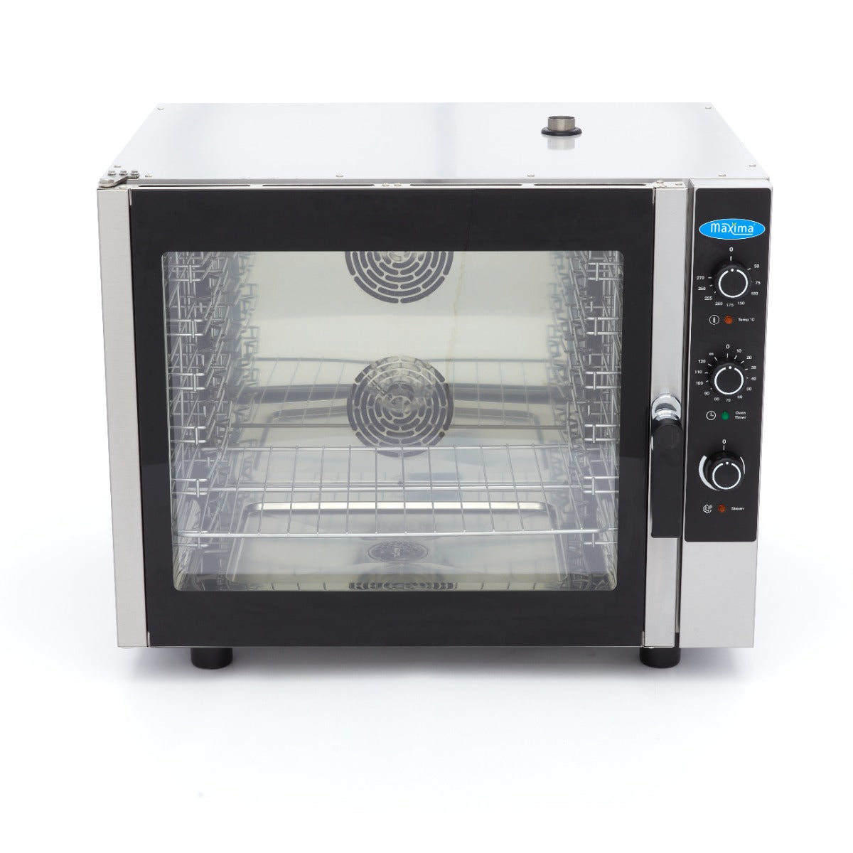 Forno a Vapore Combinato - adatto a 6 Teglie (1/1 GN / 60 x 40 cm) - Analogico - 400V – MAXIMA 08500206 – dettaglio 2