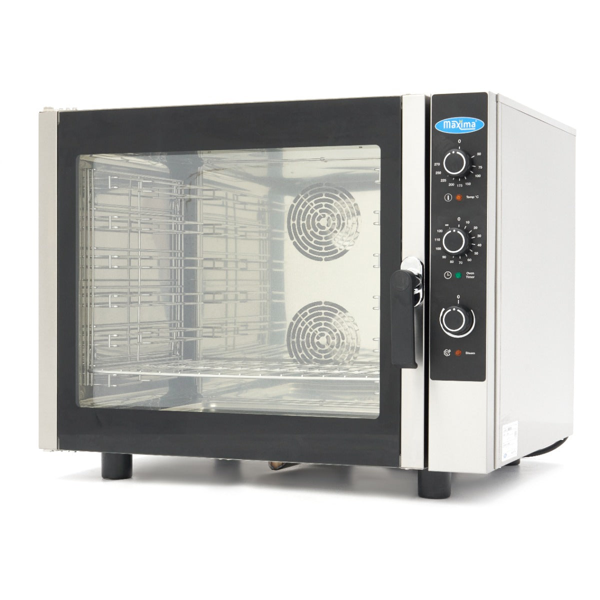 Forno a Vapore Combinato - adatto a 6 Teglie (1/1 GN / 60 x 40 cm) - Analogico - 400V – MAXIMA 08500206