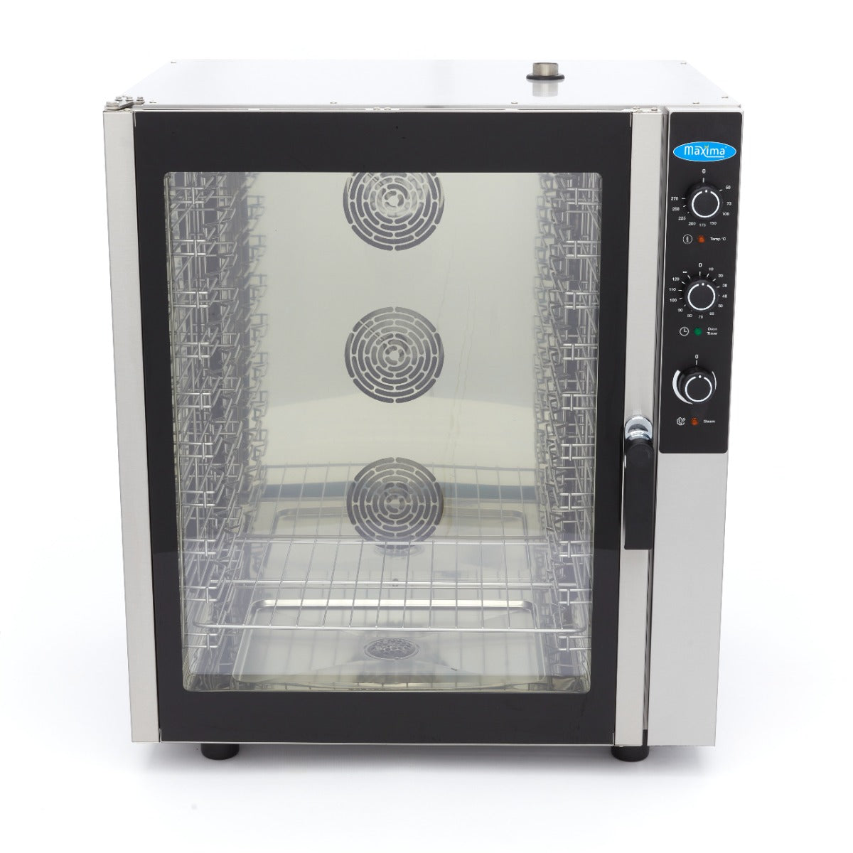 Forno a Vapore Combinato - adatto a 10 Teglie (1/1 GN / 60 x 40 cm) - Analogico - 400V – MAXIMA 08500207 – dettaglio 2
