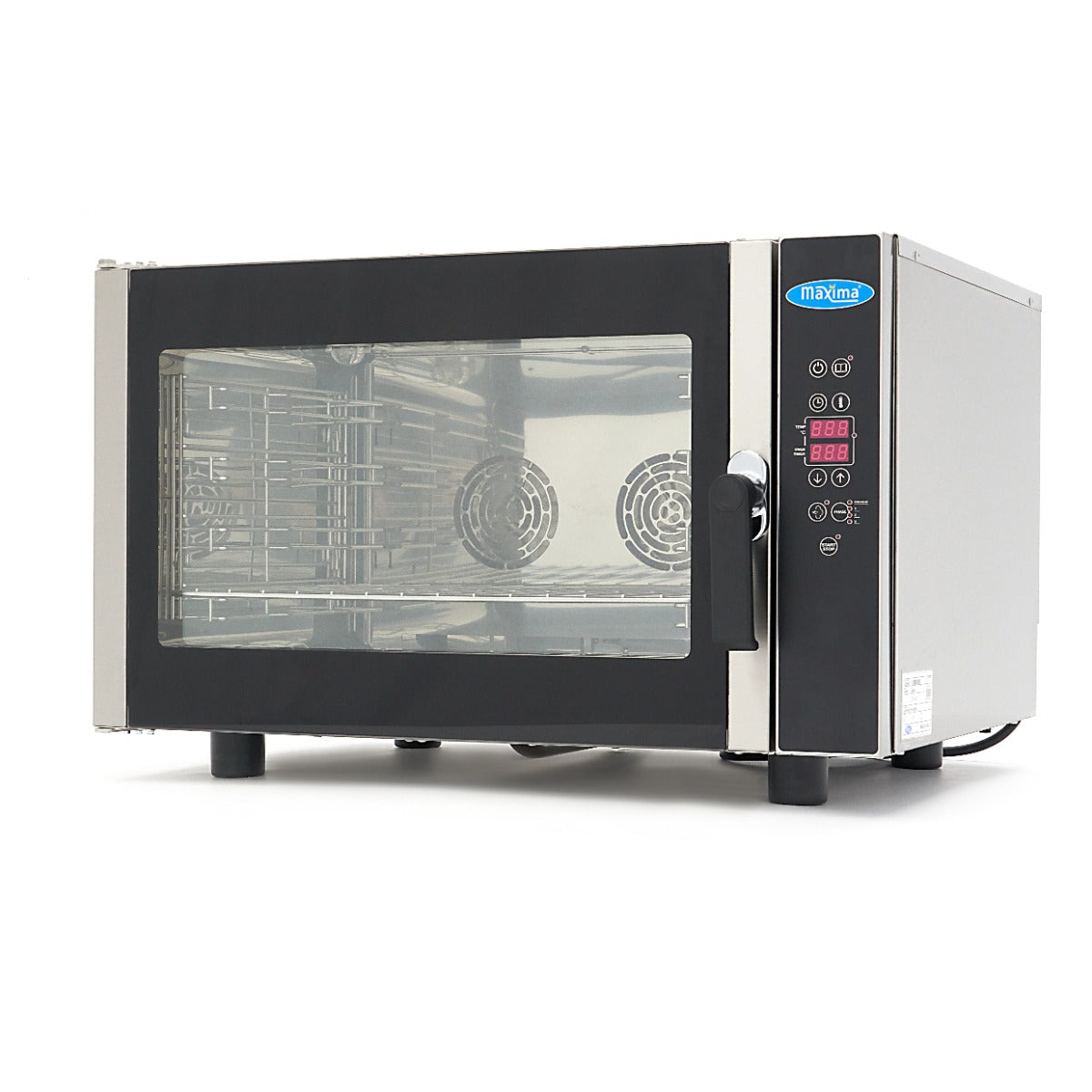 Forno a Vapore Combinato - adatto a 4 Teglie (1/1 GN / 60 x 40 cm) - Display Digitale - 400V – MAXIMA 08500208
