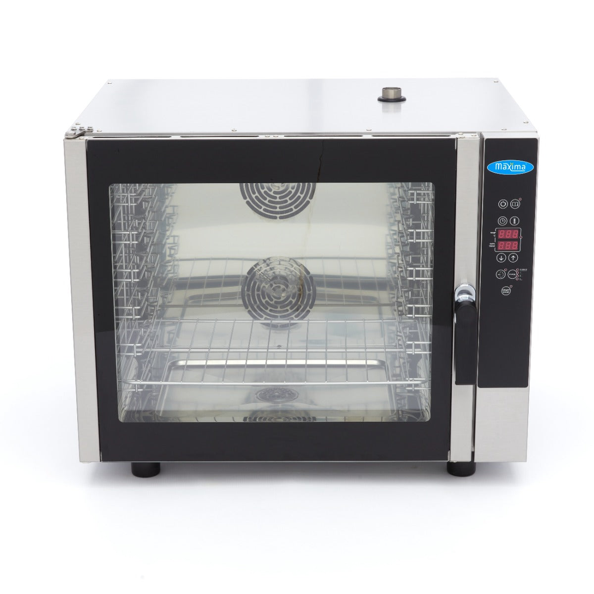 Forno a Vapore Combinato - adatto a 6 Teglie (1/1 GN / 60 x 40 cm) - Display Digitale - 400V – MAXIMA 08500209 – dettaglio 2