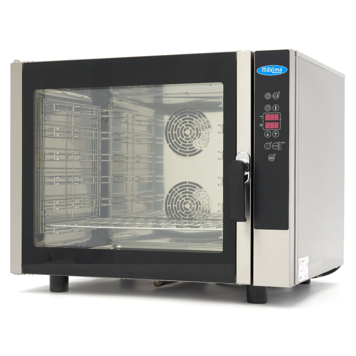 Forno a Vapore Combinato - adatto a 6 Teglie (1/1 GN / 60 x 40 cm) - Display Digitale - 400V – MAXIMA 08500209