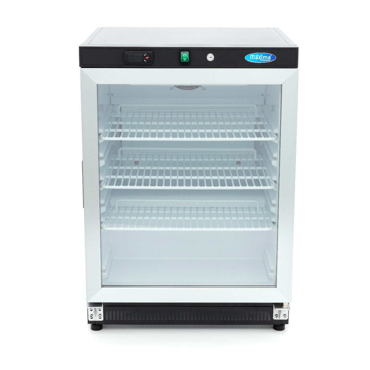 Frigorifero - 200L - Nero - con Porta in Vetro – MAXIMA 09405008 – dettaglio 2