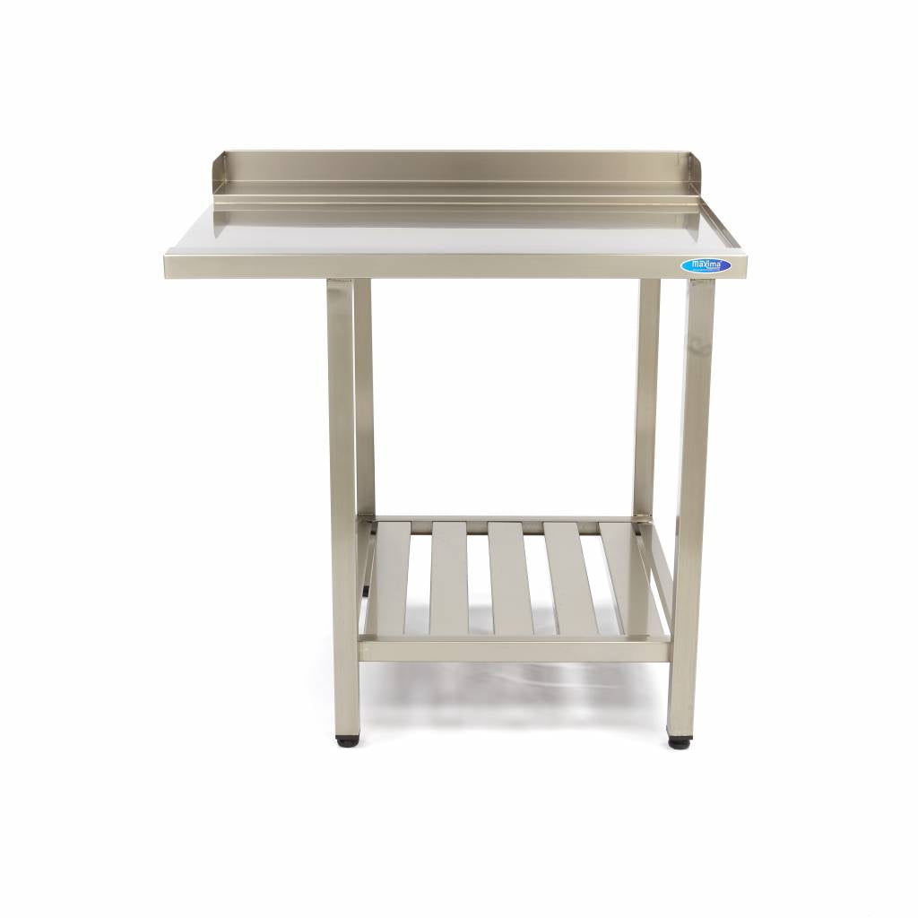 Tavolo per Lavastoviglie - 70 x 75cm - a Destra - con Schienale e Ripiano di Stoccaggio – MAXIMA 09201032 – dettaglio 2
