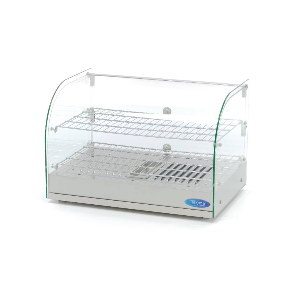 Espositore Riscaldato per Alimenti - 45L - 55cm - 2 Ripiani – MAXIMA 09400775