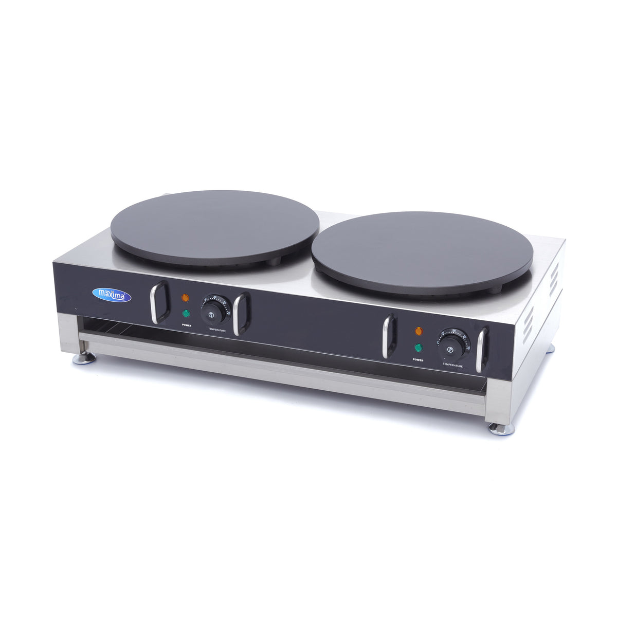 Crepiera - Crepes Doppia - 2 x 40cm - incl. Spargitore di Pastella – MAXIMA 09374071