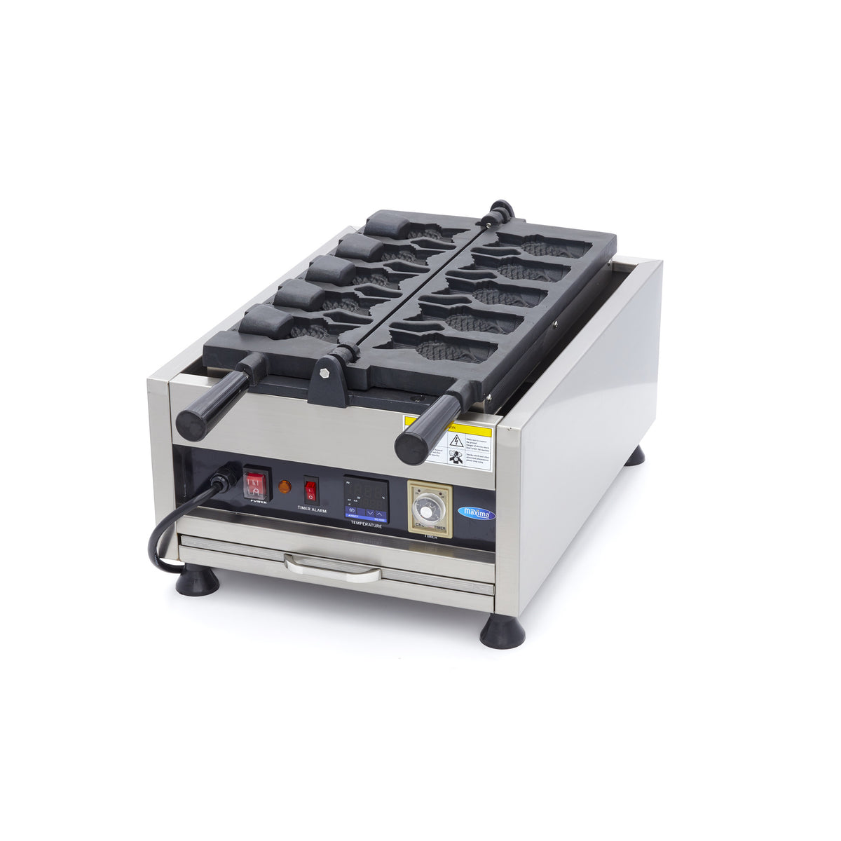 Piastra per Waffle - 5 Forme di Taiyaki / Pesce - Ruotabile - Digitale – MAXIMA 09374182