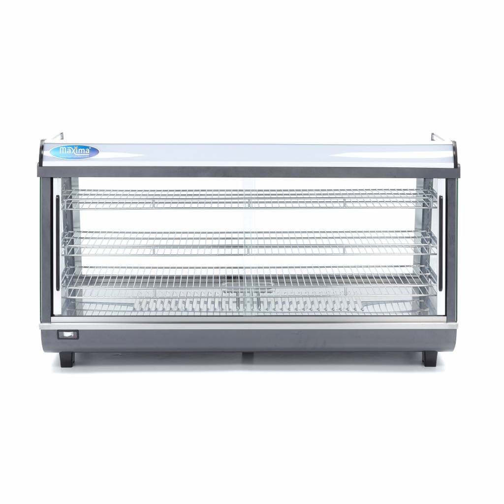 Espositore Riscaldato per Alimenti - 186L - 121,5cm - 3 Ripiani – MAXIMA 09400795 – dettaglio 2