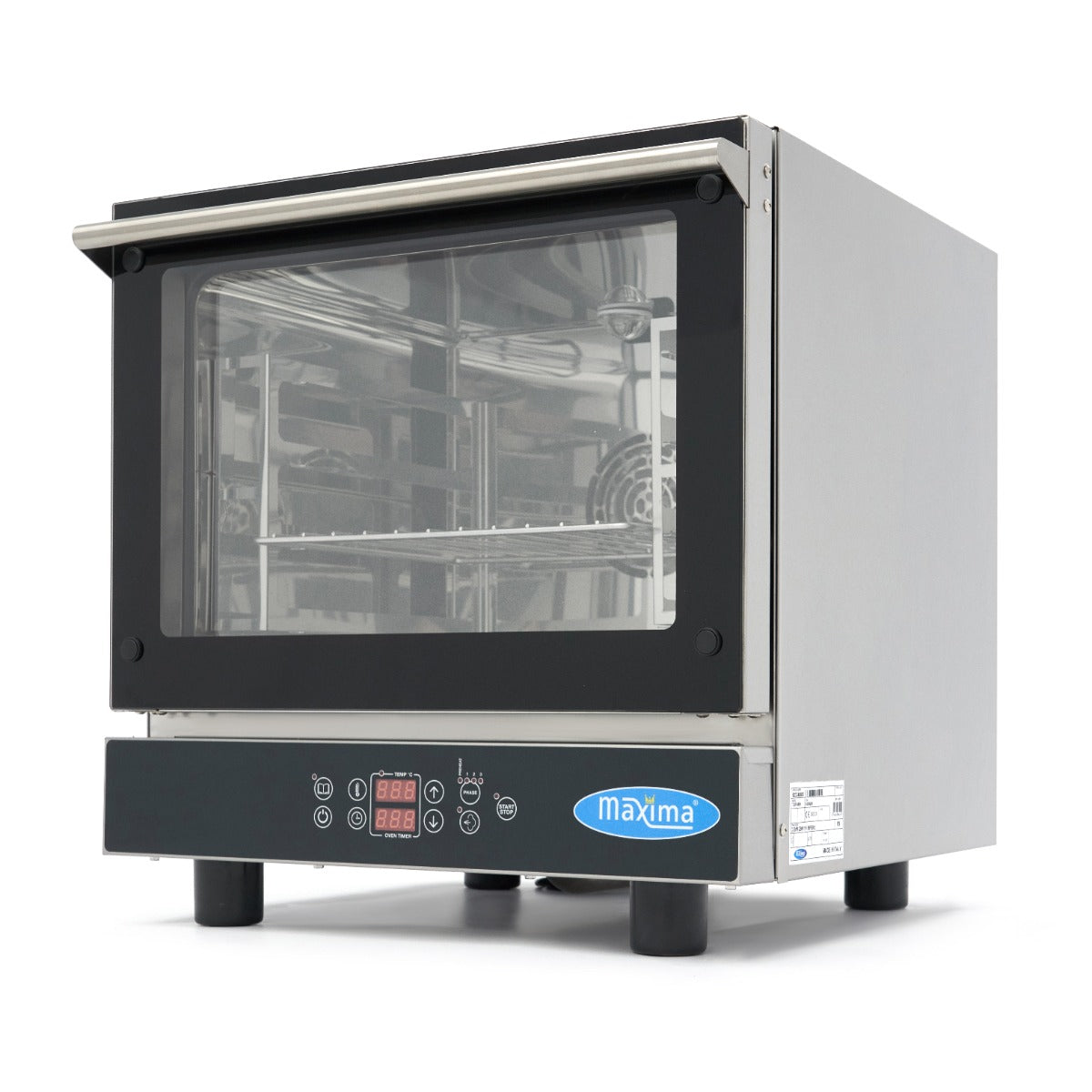 Forno a Vapore Combinato - adatto a 4 x 2/3 GN Teglie - Display Digitale – MAXIMA 08500201
