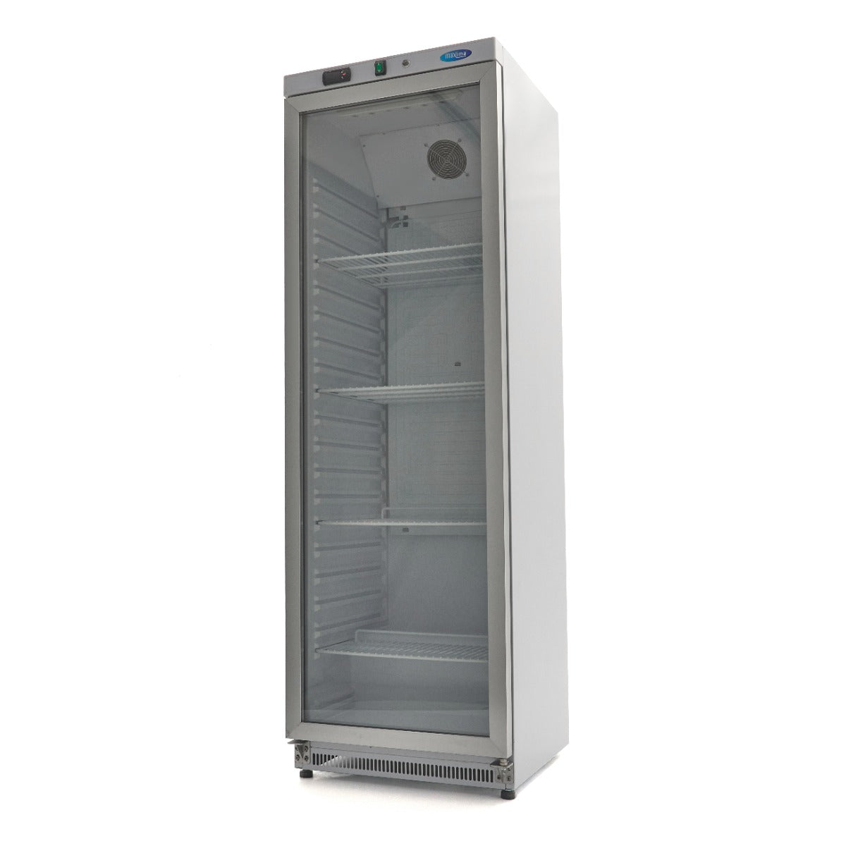 Frigorifero - 400L - Bianco - con Porta in Vetro – MAXIMA 09405018