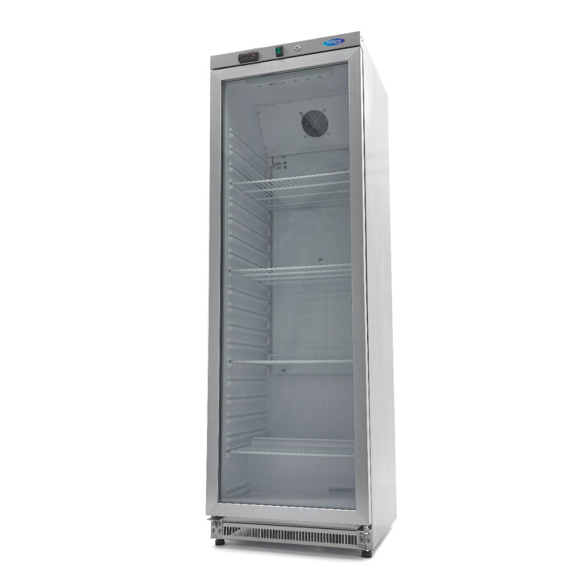 Frigorifero - 400L - Acciaio Inox - con Porta in Vetro – MAXIMA 09405022