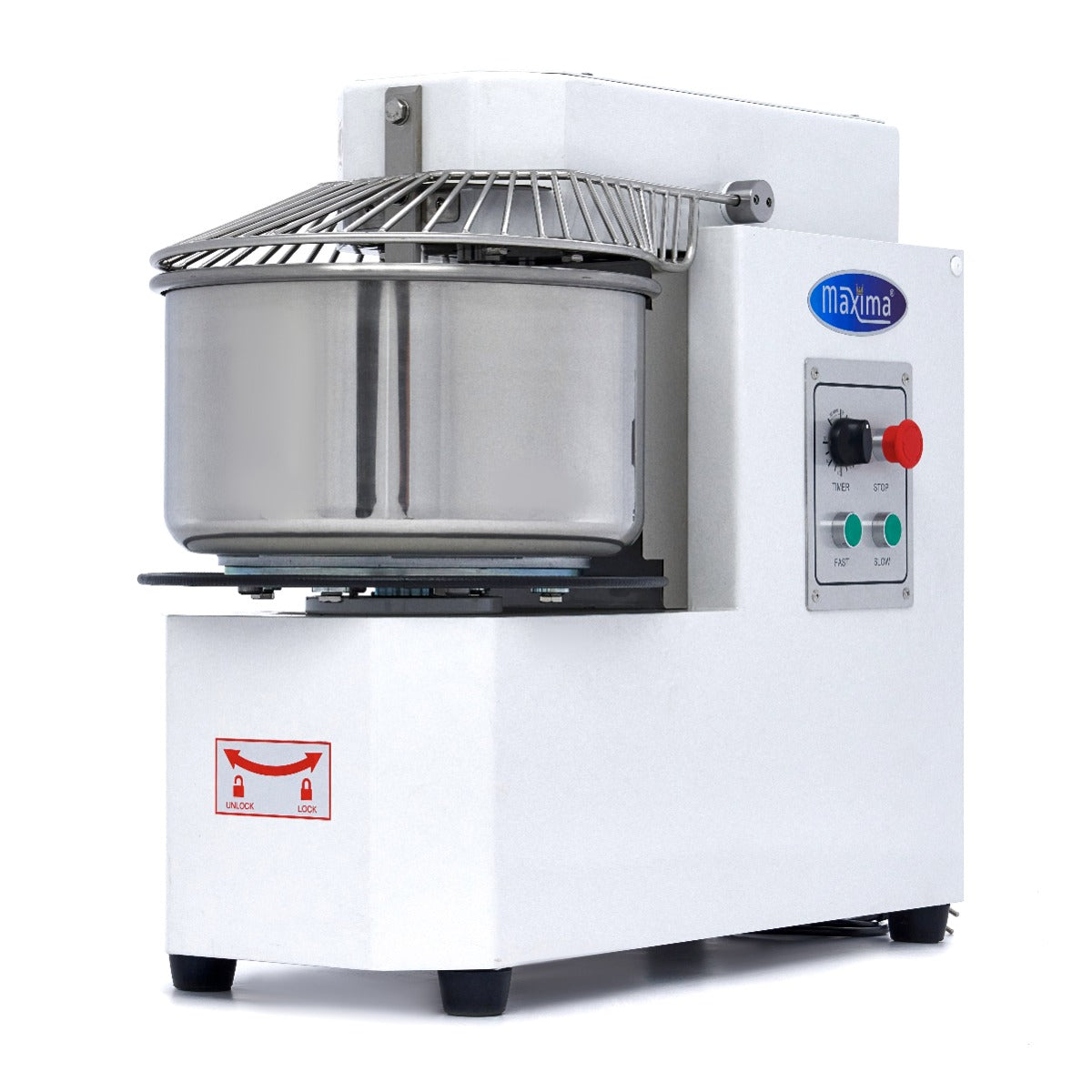 Impastatrice - 30L - 18kg di Pasta - 2 Velocità - Vasca Estraibile – MAXIMA 09361906