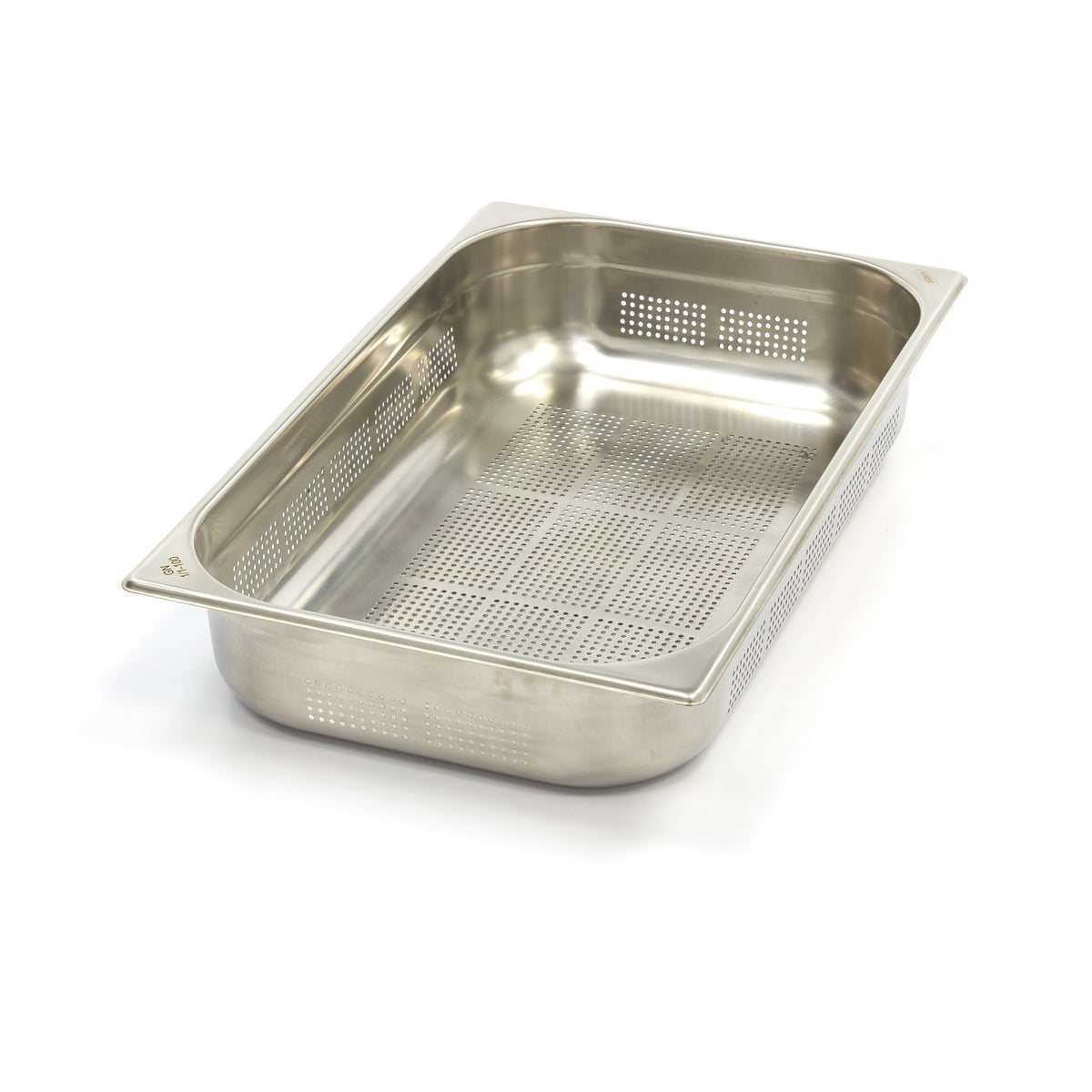 Contenitore Gastronorm - 1/1 GN - Profondità 10cm - Acciaio Inox - Forato – MAXIMA 09367603