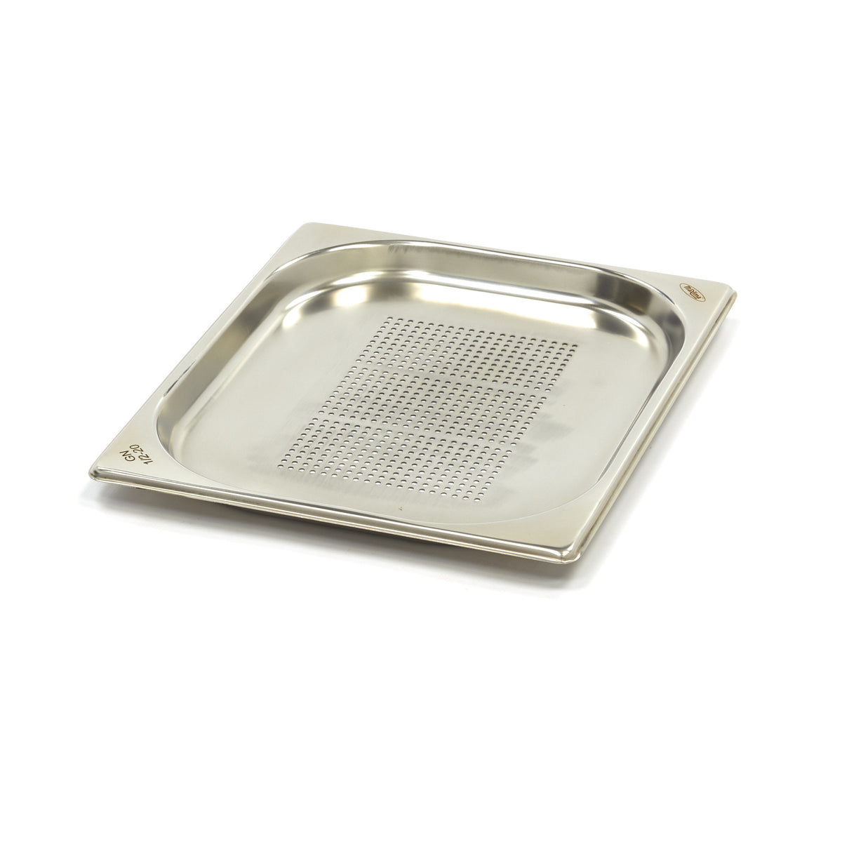 Contenitore Gastronorm - 1/2 GN - Profondità 2cm - Acciaio Inox - Forato – MAXIMA 09367609