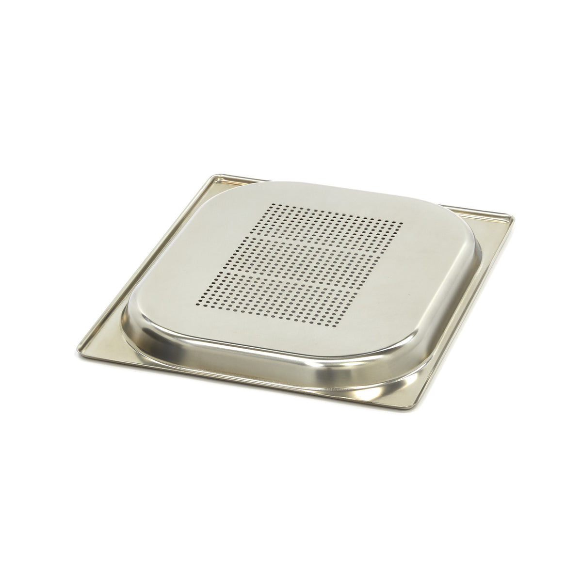 Contenitore Gastronorm - 1/2 GN - Profondità 2cm - Acciaio Inox - Forato – MAXIMA 09367609 – dettaglio 2