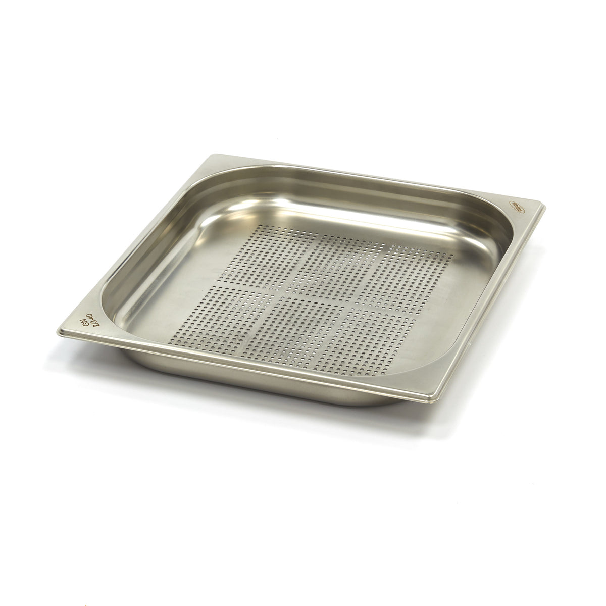Contenitore Gastronorm - 2/3 GN - Profondità 4cm - Acciaio Inox - Forato – MAXIMA 09367669