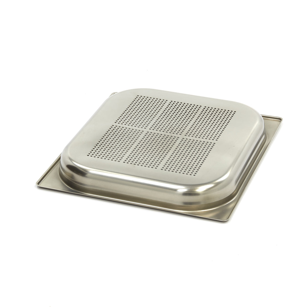 Contenitore Gastronorm - 2/3 GN - Profondità 4cm - Acciaio Inox - Forato – MAXIMA 09367669 – dettaglio 2