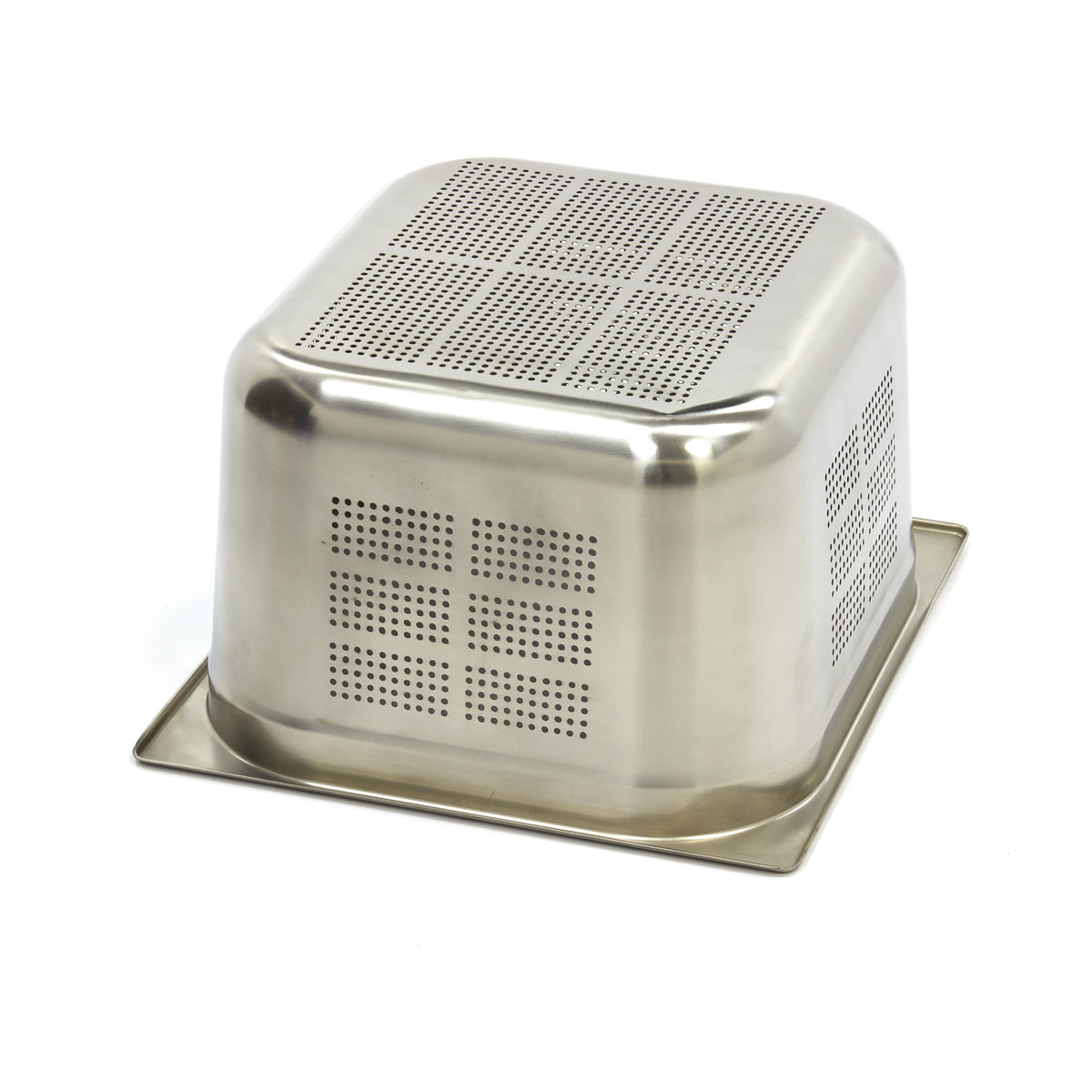 Contenitore Gastronorm - 2/3 GN - Profondità 20cm - Acciaio Inox - Forato – MAXIMA 09367673 – dettaglio 2