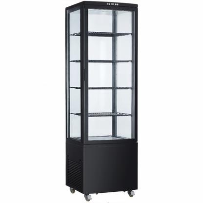 Vetrina Refrigerata 235L 2/+12°C con LED e Compressore Zanussi